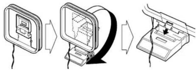 Three-step diagram showing a device being processed, with no visible text or symbols.