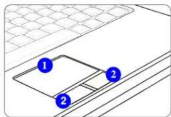 Diagram showing two labeled components (1 and 2) on a grid-patterned surface with diagonal lines.