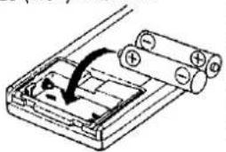 TECHNICS ST-X990 - Insert the batteries and close the cover. - 1