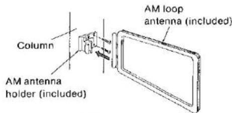 Column AM antenna holder (included) AM loop antenna (included)