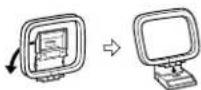 SHARP XL-UH2000H - Installing the AM loop aerial: - 1