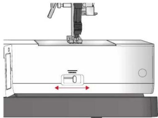 PFAFF Creative 1.5 - Abaissement des griffes d'entraînement - 2