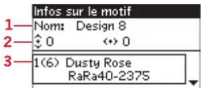 Infos sur le motif 1—Nom: Design 8 2—0 ↔ 0 3—1(6) Dusty Rose RaRa40-2375