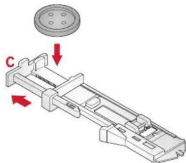 PFAFF Creative 1.5 - Pied pour boutonnière une étape 5 - 3