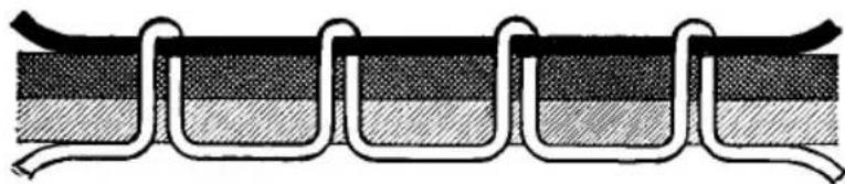 Diagramme pur d'un tube enroulé ou d'un ressort sans texte, chiffres ou symboles