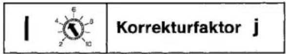 I 4 6 8 2 10 Korrekturfaktor j