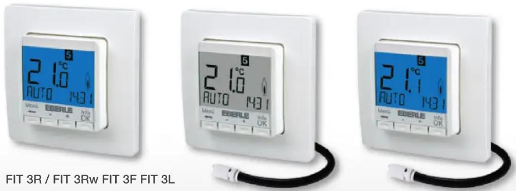 Eberle FIT 3F - Uhrenthermostat für Unterputzmontage – digital - 1