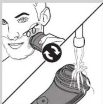 Illustration of a person using a device to interact with a mechanical component (no text or symbols visible).