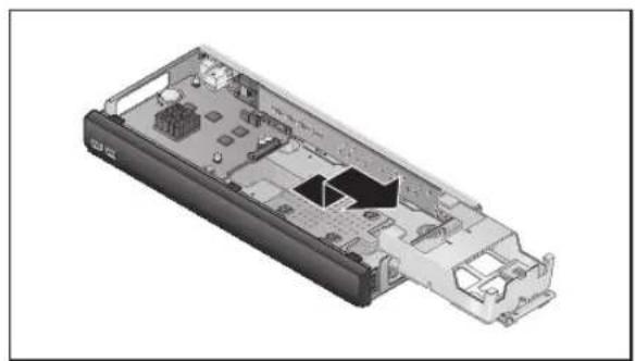 Exploded view diagram of a computer chassis showing internal components and casing.