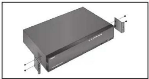 3D rendering of a black rectangular electronic device with mounting brackets and connectors (no visible text or symbols).