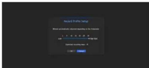 Record Profile Setup Show accurately adjusted scaling to the hardware Load 100 400 800 200 500 400 800 200 500 Display scaling rate: 16.0