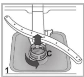 INDESIT DIF 14B1 A EU - Cleaning the filters - 1