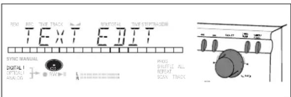 REM REC TIME TRACK RENTOTAL TIME STEPTRAGON TEXT EDIT SYNC MANUAL DIGITAL OPTICAL ANALOG PHOS SHUTLE ALL REPEAT SCAN TRACK