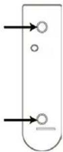 Simple diagram of a test tube with two circular ports and arrows pointing to the sides (no text or symbols)