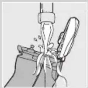 Illustration of a mechanical device with a lever and handle, no visible text or symbols