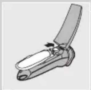 Illustration of a mechanical tool or device with a handle and lever mechanism (no text or symbols)