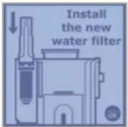 Install the new water filter