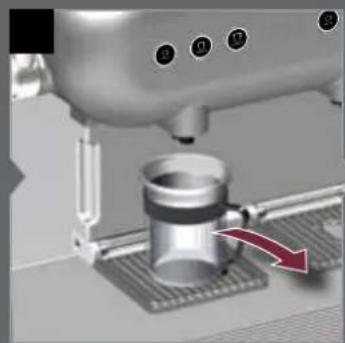 Close-up of a mechanical device with a metallic cylindrical component and a red arrow indicating motion (no visible text or symbols)