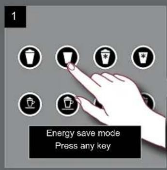 1 Energy save mode Press any key