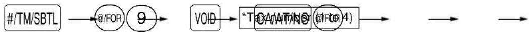 graph LR A["#/TM/SBTL"] --> B["@/FOR"] B --> C["9"] C --> D["VOID"] D --> E["*TCAVATNOS(@/For 4)"] E --> F["→"] F --> G["→"]