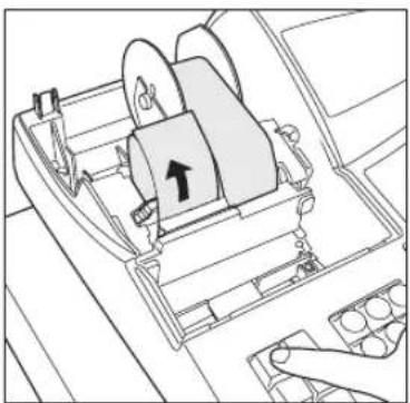Technical line drawing of a mechanical device with an arrow indicating direction (no text or symbols)