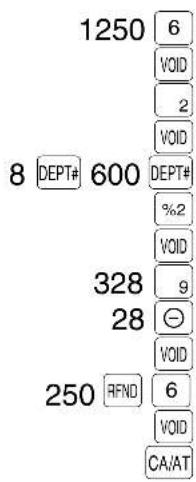 1250 6 VOID 2 8 DEPT# 600 DEPT# %2 328 9 28 250 RFND 6 VOID CA/AT