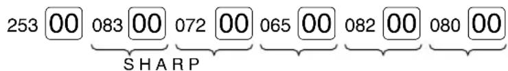 253 00 083 00 072 00 065 00 082 00 080 00 SHARP