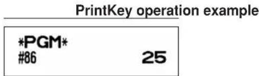 PrintKey operation example *PGM* #86 25