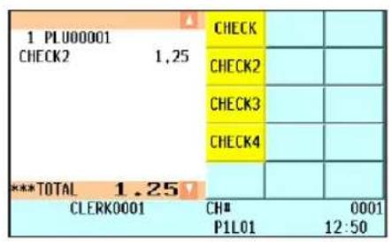 1 PLU00001 CHECK2 1.25 ***TOTAL 1.25 CLERK0001 CHECK CHECK2 CHECK3 CHECK4 CH# P1L01 0001 12:50
