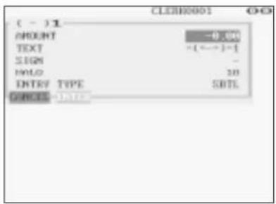( - )1 ORIENT -0.04 TEXT -(←→)-1 SIGN - HOLD 20 ENTRY_TYPE SBTL ORIENTS DATE: