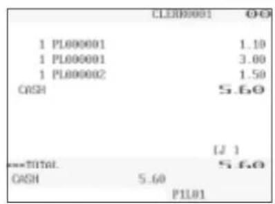 CLERB0001 1 PL000001 1 PL000001 1 PL000002 CASH 1.10 3.00 1.50 5.60 (L 1) 5.60 CASH 5.60 P1L01