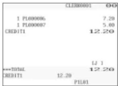 CLERH0001 OQ 1 PL000006 7.20 1 PL000007 5.00 CREDIT1 12.20 [1] ---TOTAL 12.20 CREDIT1 12.20 PIL01
