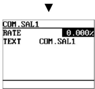 COM.SAL1 RATE 0.000% TEXT COM.SAL1