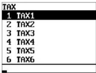 TAX 1 TAX1 2 TAX2 3 TAX3 4 TAX4 5 TAX5 6 TAX6