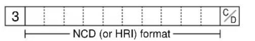 3 NCD (or HRI) format C/D