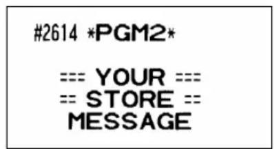 #2614 *PGM2* === YOUR === == STORE == MESSAGE
