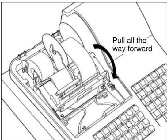 Pull all the way forward