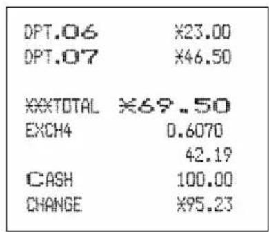 DPT.06 DPT.07 TOTAL EXCH4 CASH CHANGE X23.00 X46.50 X69.50 0.6070 42.19 100.00 X95.23