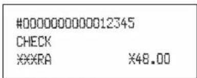 #0000000000012345 CHECK ***RA X48.00