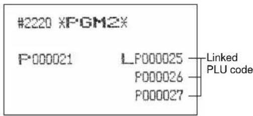 #2220 XPGM2X P*000021 L.P000025 Linked P000026 PLU code P000027