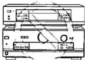 Technical diagram of a front-mounted electronic device with labeled ports and control buttons