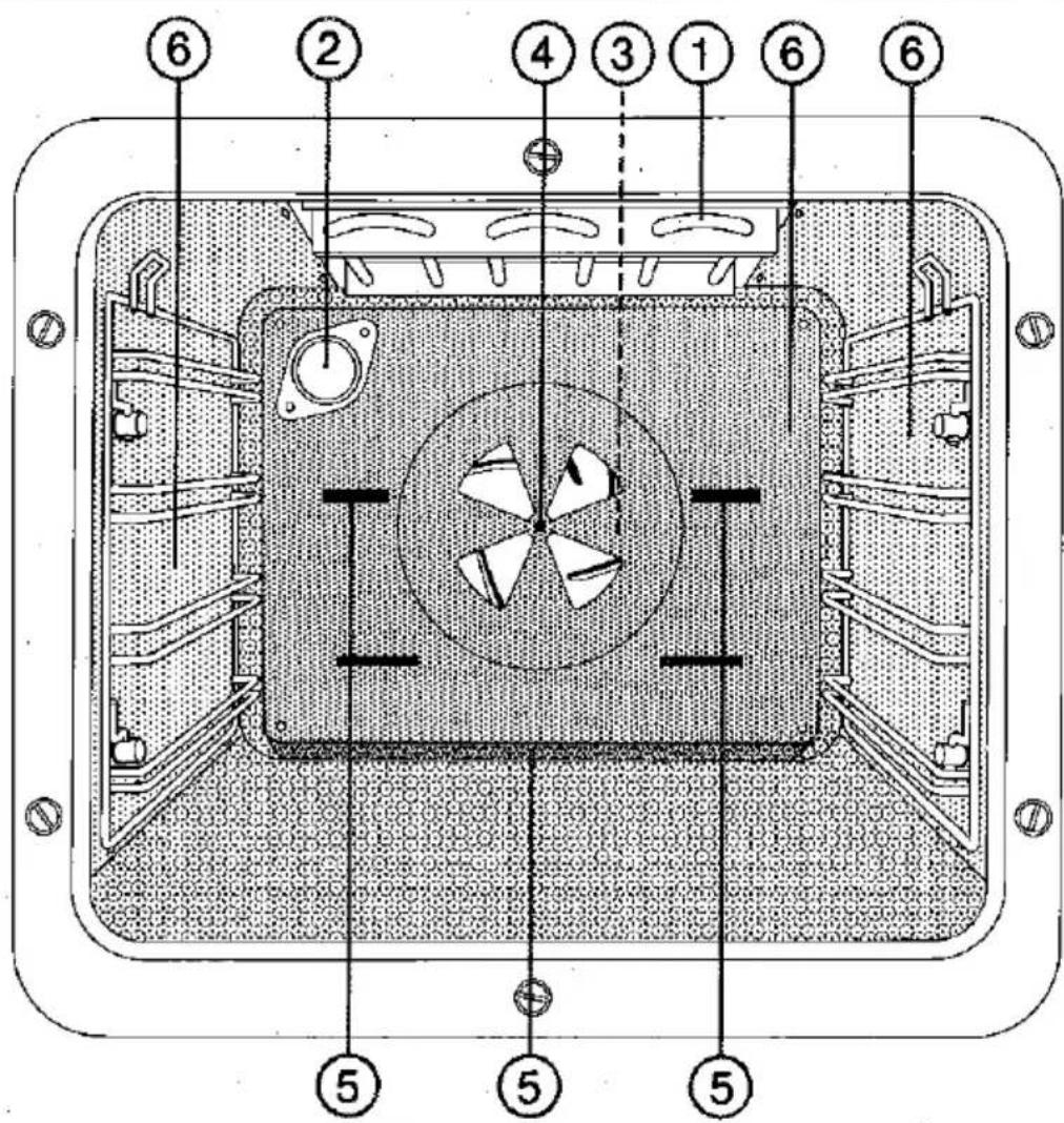 Technical diagram of a mechanical component with numbered parts for identification