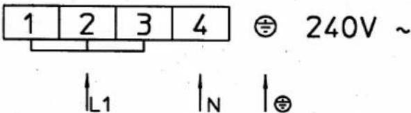 1 2 3 4 ⊕ 240V ~ ↑L1 ↑N ↑⊕