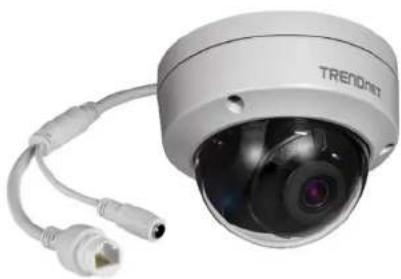 Exterior view of a modern security camera with antenna and cables (no visible text or symbols)