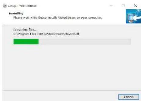 Setup - VideoStream Installing Please wait while Setup installs VideoStream on your computer. Extracting files... C:\Program Files (.v80)\VideoStream\PlayCtrl.dll Cancel