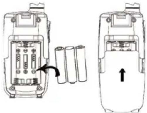 AUDIOLINE PMR 16 - Batterien einlegen - 1
