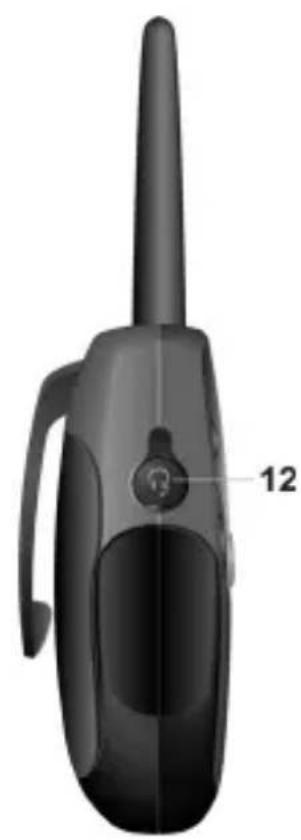 3D rendered image of a handheld device with a spiky top and handle, labeled with number 12 (no text or symbols on the device itself)