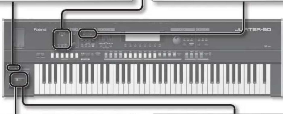 ROLAND JUPITER-50 - [C1] [C2] つまみを使う - 2