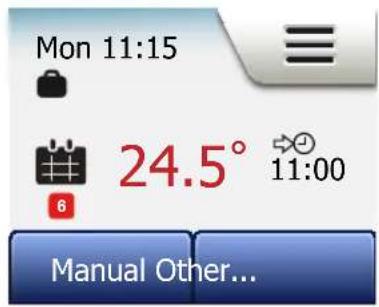 Mon 11:15 24.5° 11:00 6 Manual Other...