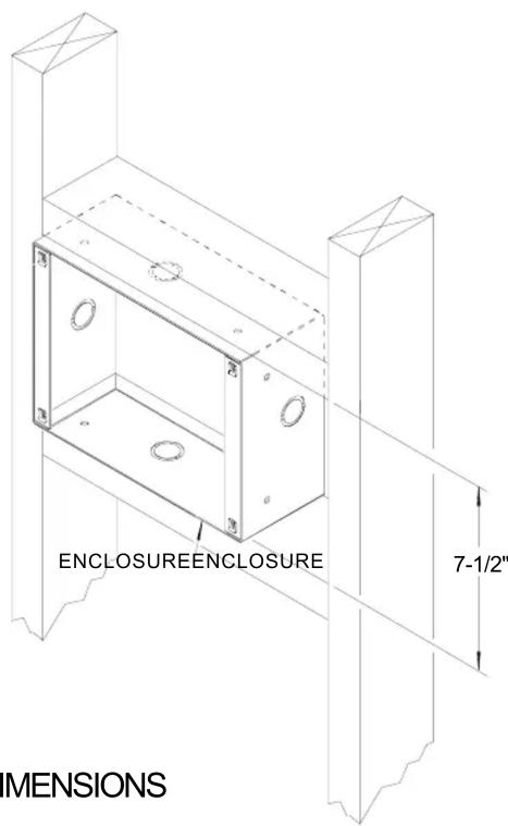ENCLOSUREENCLOSURE 7-1/2" MENSIONS